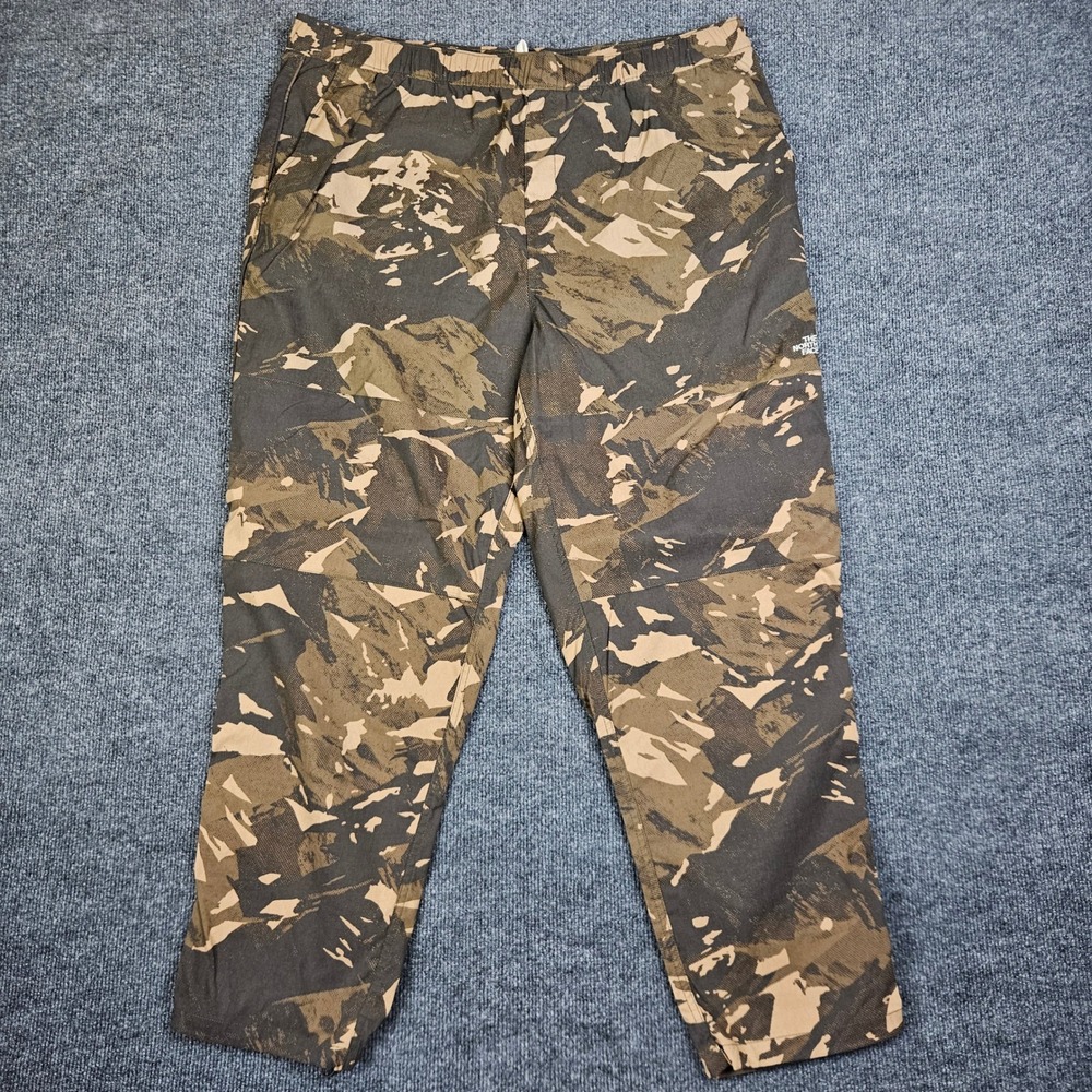 The North Face Printed Class V Pant Mens XXL Camo Print Nylon Relaxed Fit Hiking